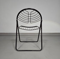 Gastone Rinaldi Folding Chair / black / Italy 1970s