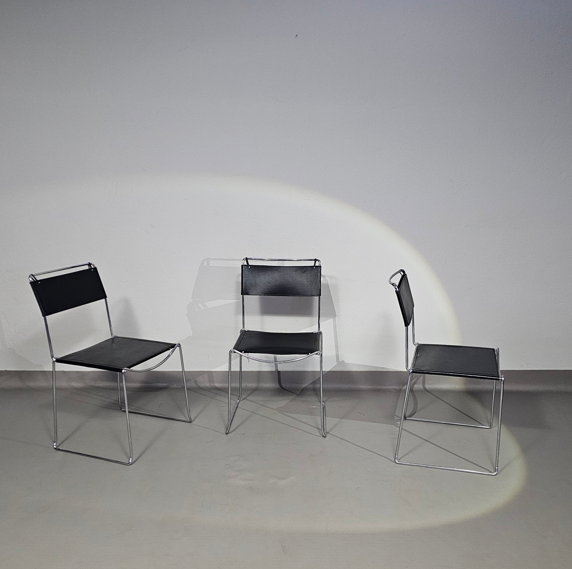 SET VAN 3 'JODI' EETKAMER STOELEN VAN SINTESI
