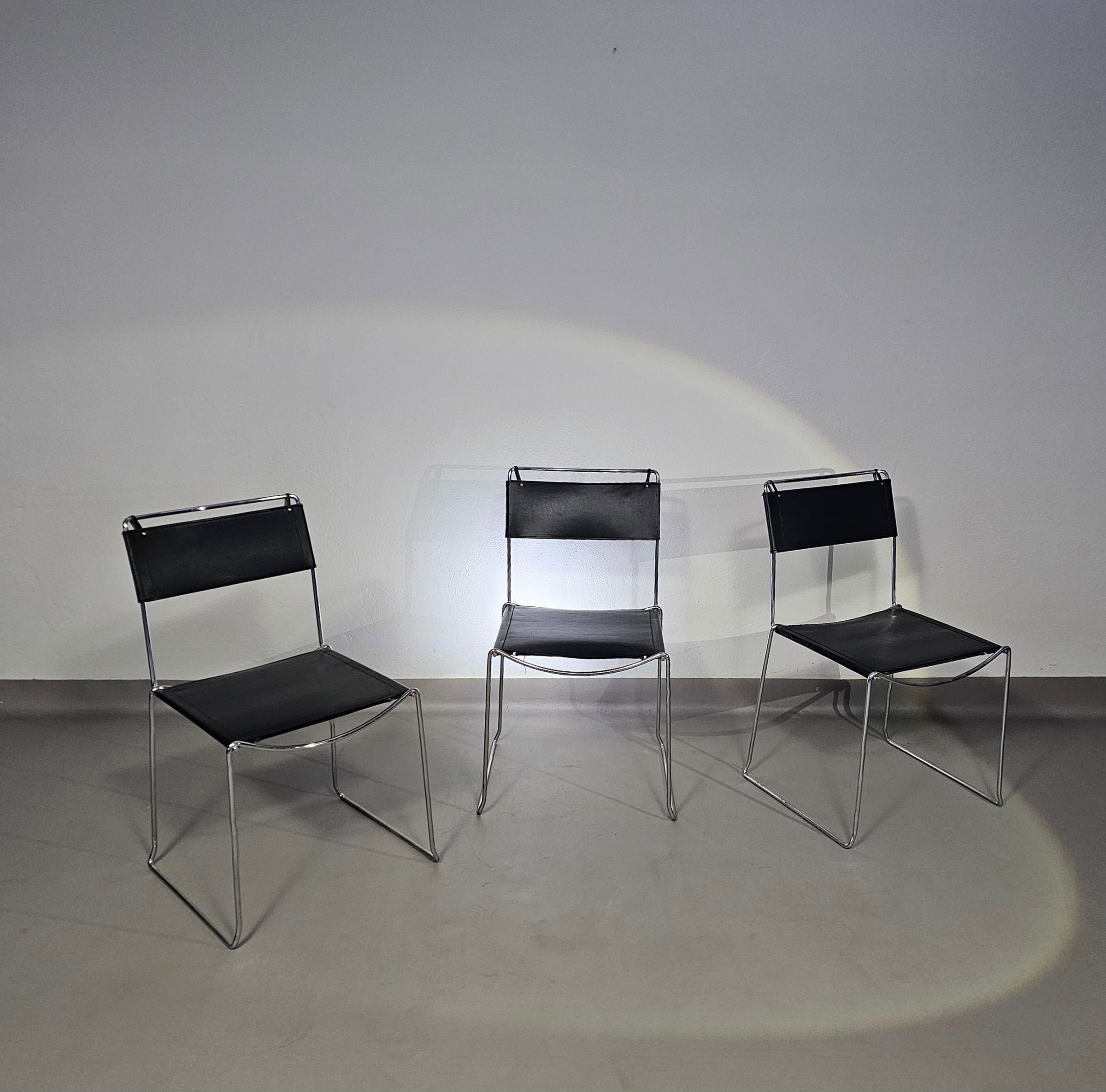 SET VAN 3 'JODI' EETKAMER STOELEN VAN SINTESI