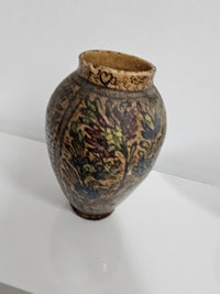 Early 20th century Persian Qajar-Dynasty Pottery Vases / bowl / bottle / 1900s
