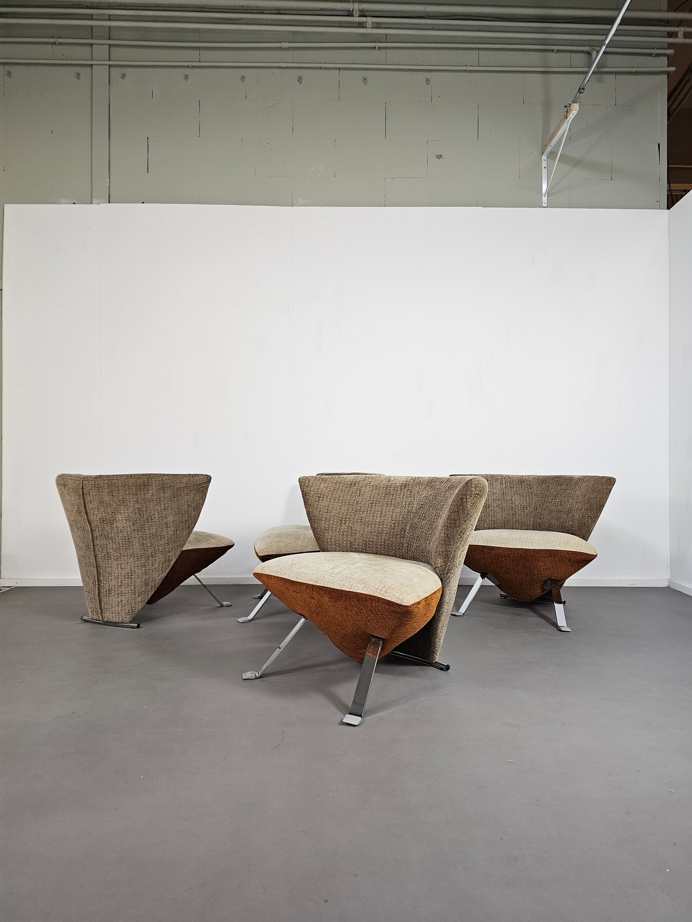 4 x Jada stoel duotone van Giorgio Saporiti voor il Loft
