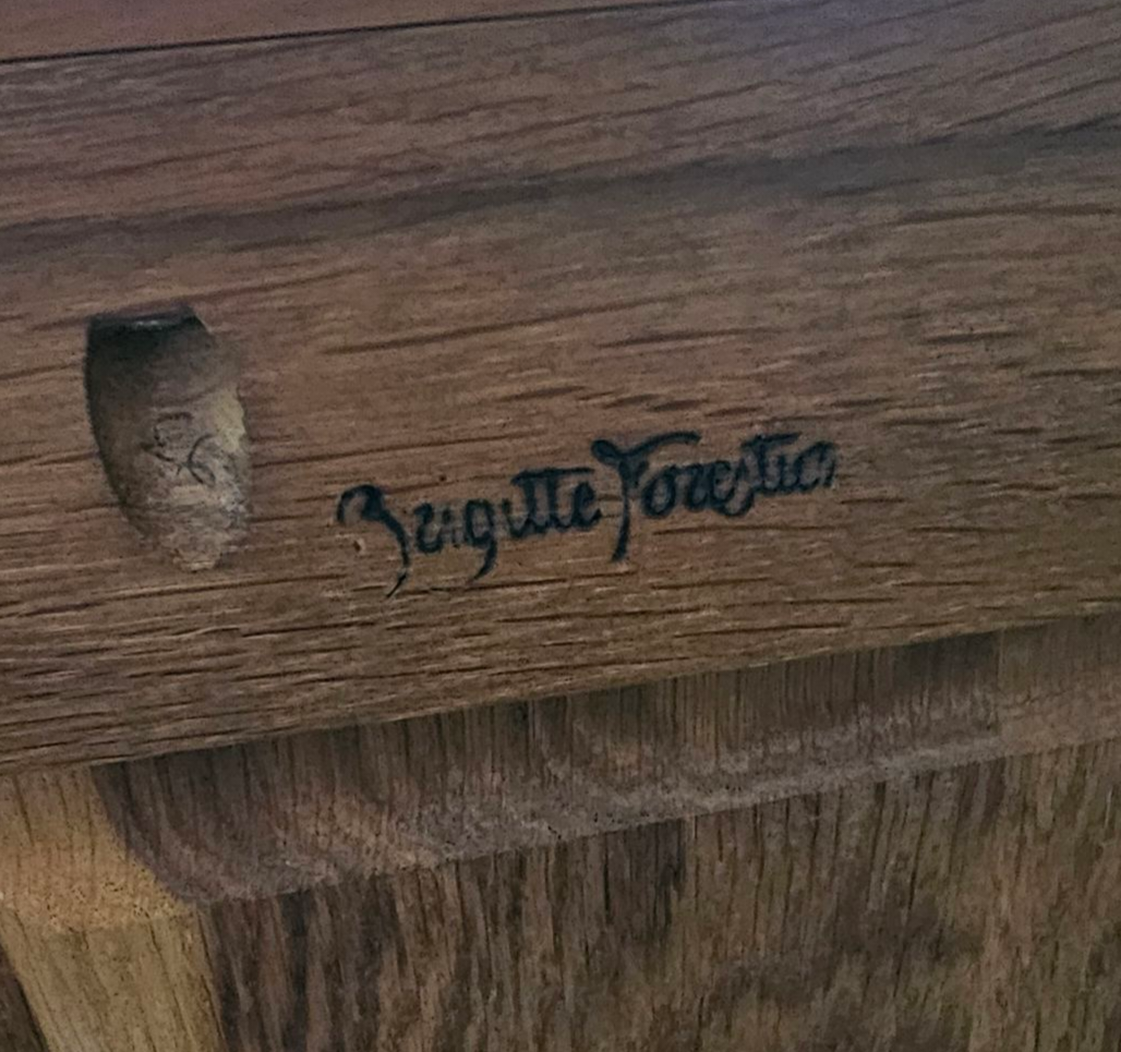 Brigitte Forestier for John Lewis & Partners / cherrywood commode chest, of four drawers 1990s