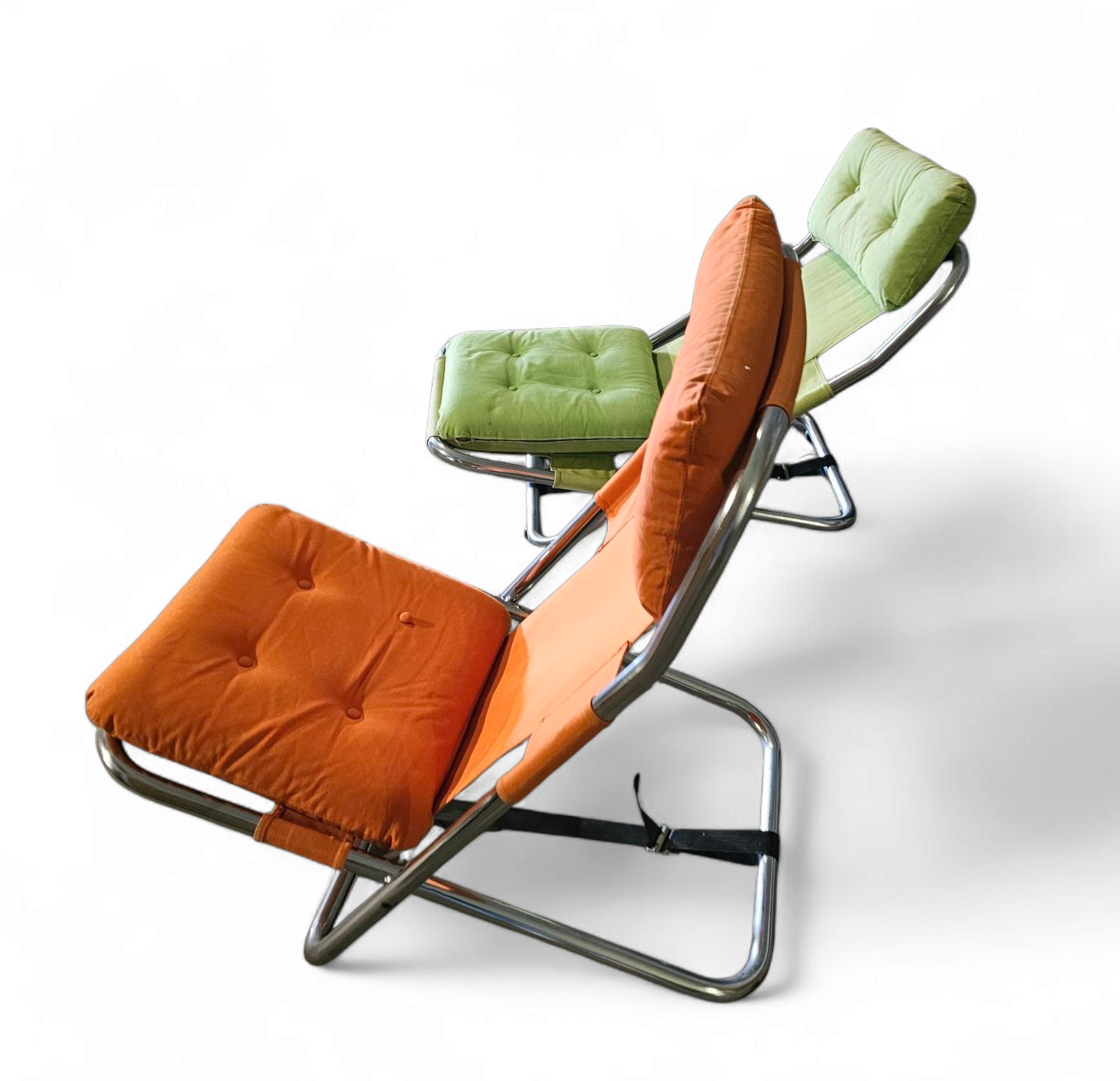 2 x Viggen armchair / Värnamo Bedding AB / by Borje Johanson / 1970s