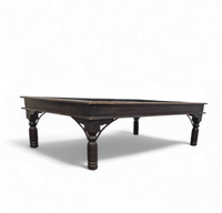 Frenche / brutalist Coffee table / forged / wrought iron / shepherd with dog and his herd 1970s / transparent glass top