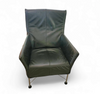 Black leather Charly armchair by Gerard van den Berg for Montis 1980s