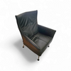 Black leather Charly armchair by Gerard van den Berg for Montis 1980s