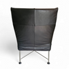 Black leather Charly armchair by Gerard van den Berg for Montis 1980s