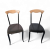 2 x Charme Dining Chair by Fasem is a slender, yet strong masterpiece 1980s