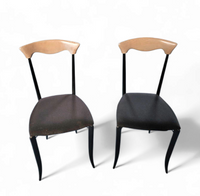 2 x Charme Dining Chair by Fasem is a slender, yet strong masterpiece 1980s