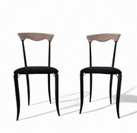 2 x Charme Dining Chair by Fasem is a slender, yet strong masterpiece 1980s
