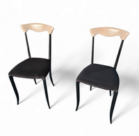 2 x Charme Dining Chair by Fasem is a slender, yet strong masterpiece 1980s