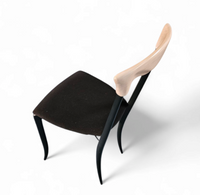 2 x Charme Dining Chair by Fasem is a slender, yet strong masterpiece 1980s