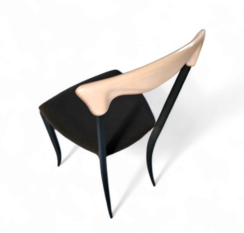 2 x Charme Dining Chair by Fasem is a slender, yet strong masterpiece 1980s