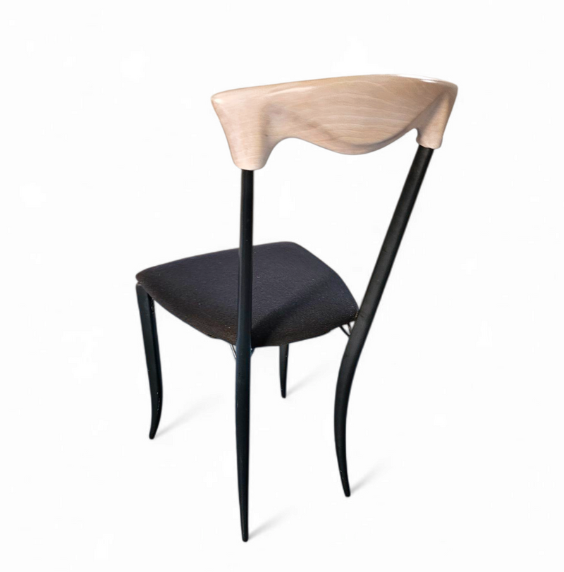 2 x Charme Dining Chair by Fasem is a slender, yet strong masterpiece 1980s