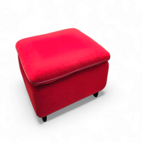 Senta armchair / hocker / ottoman by Gerard van den Berg for Wittmann / red velvet upholstery / marked
Good condition