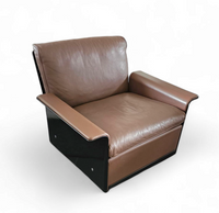 2 x Black Shell & brown Leather RZ 62 Chair / 600 Programme Lounge Chair by Dieter Rams for Vitsoe /1980s / Top condition