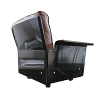 2 x Black Shell & brown Leather RZ 62 Chair / 600 Programme Lounge Chair by Dieter Rams for Vitsoe /1980s / Top condition