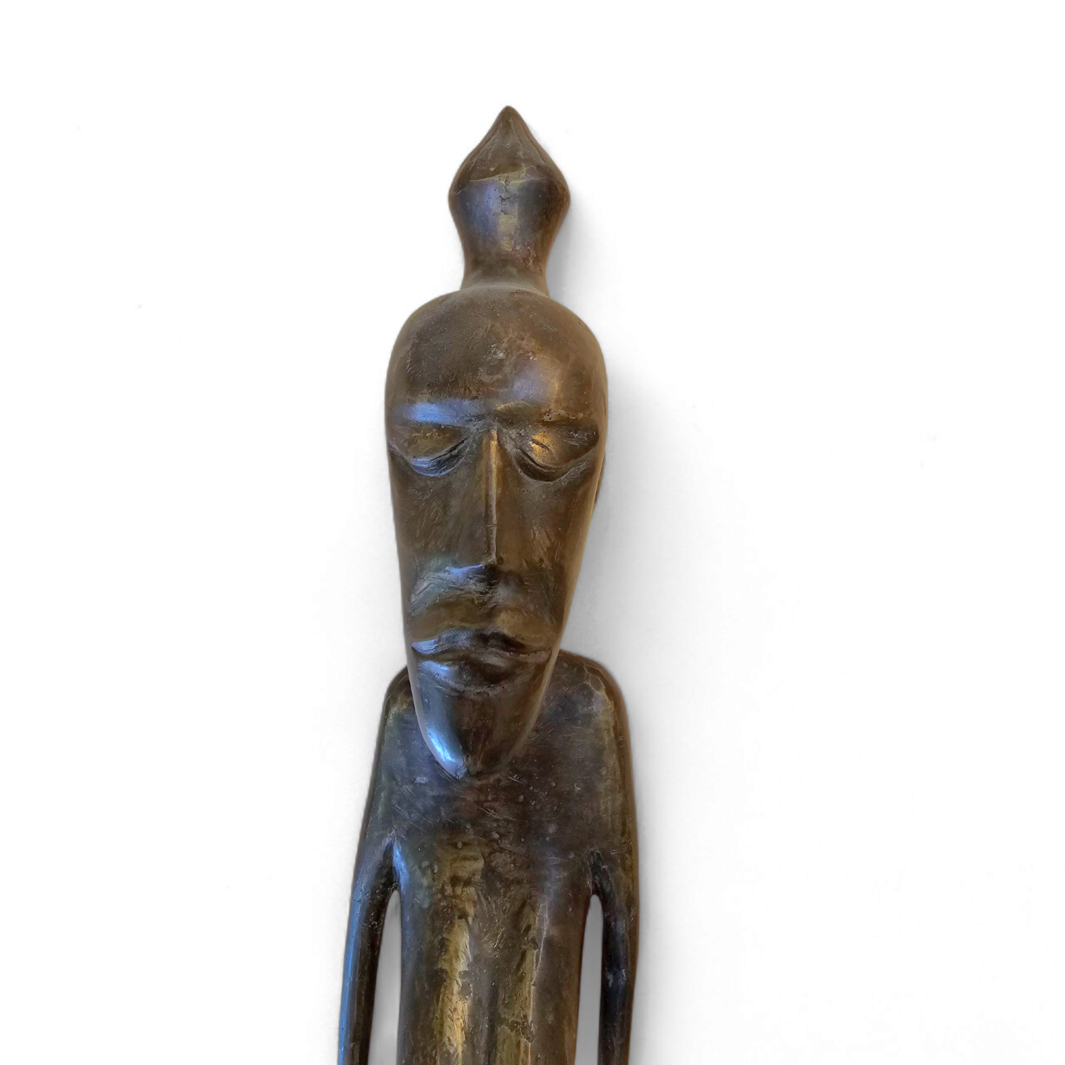 African bronze figure sculpture 1970s