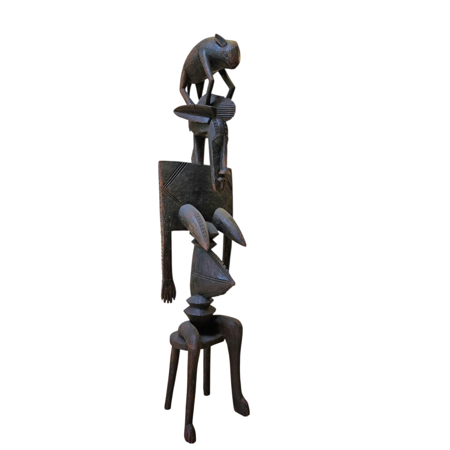 Wooden / Dogon / African figure sculpture / 1960s