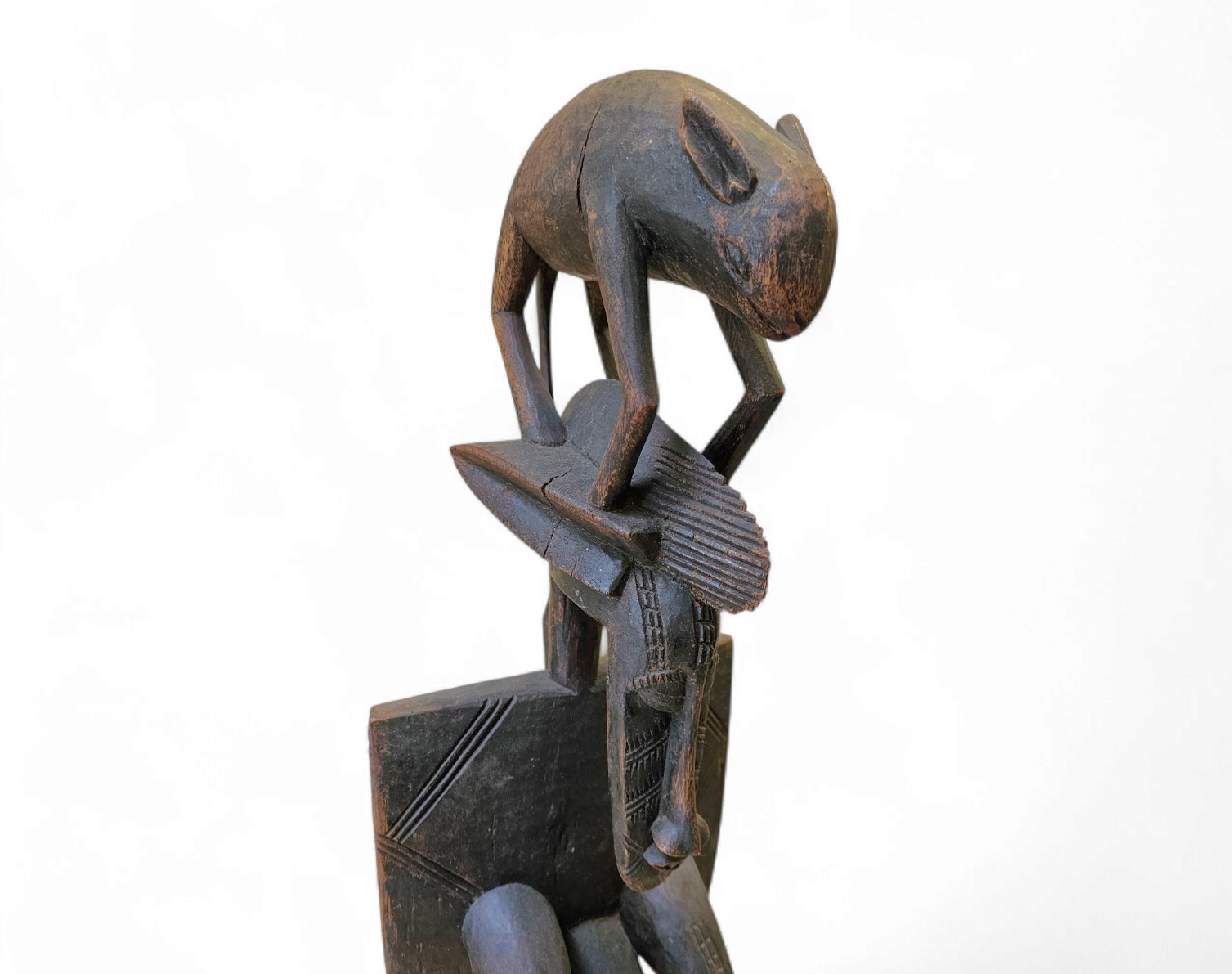 Wooden / Dogon / African figure sculpture / 1960s