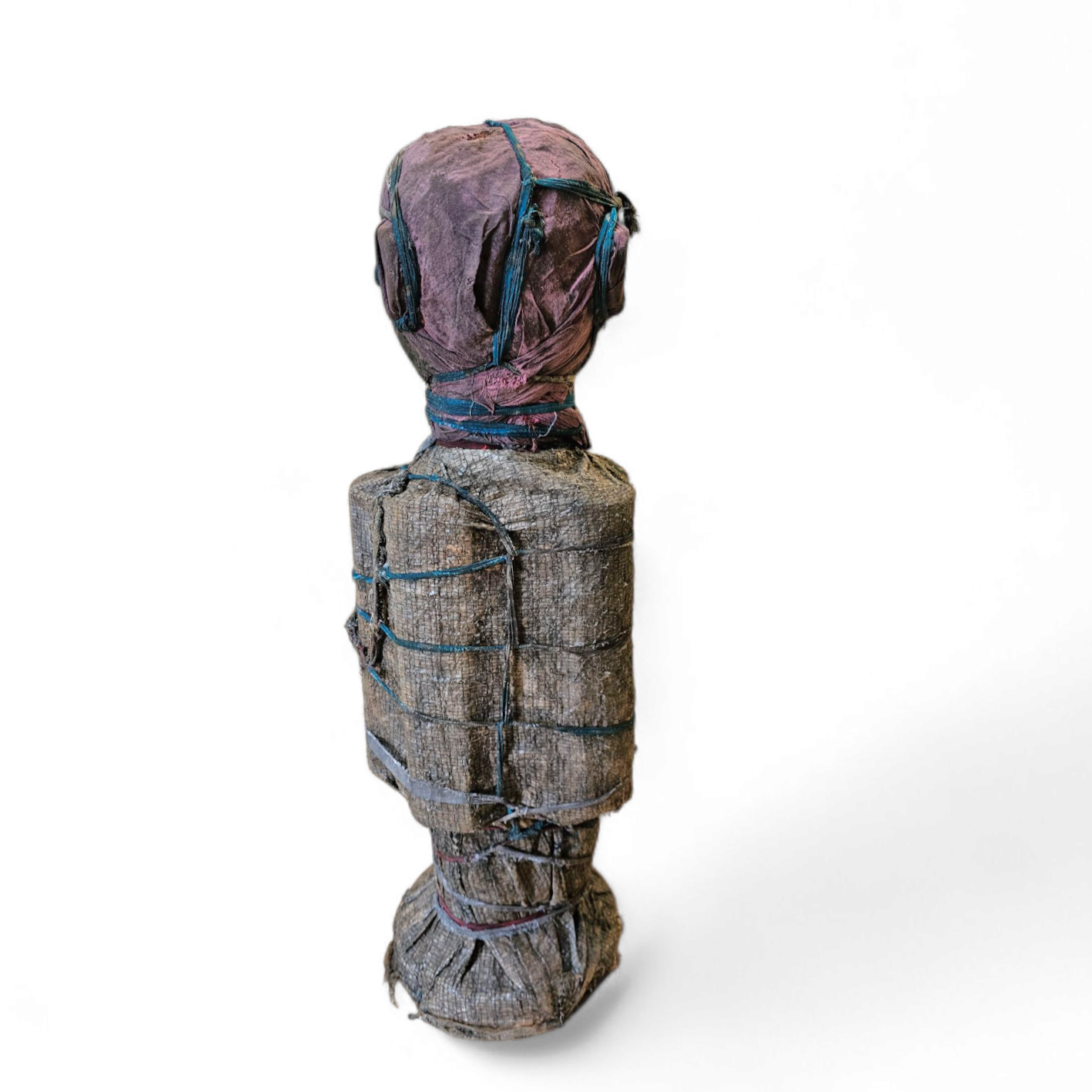African sculpture / multi material figure / height 65 cm / 1970s