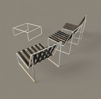 Kho Liang Ie 024 set lounge chairs / coffee table /Artifort 1962 / inside - outside use