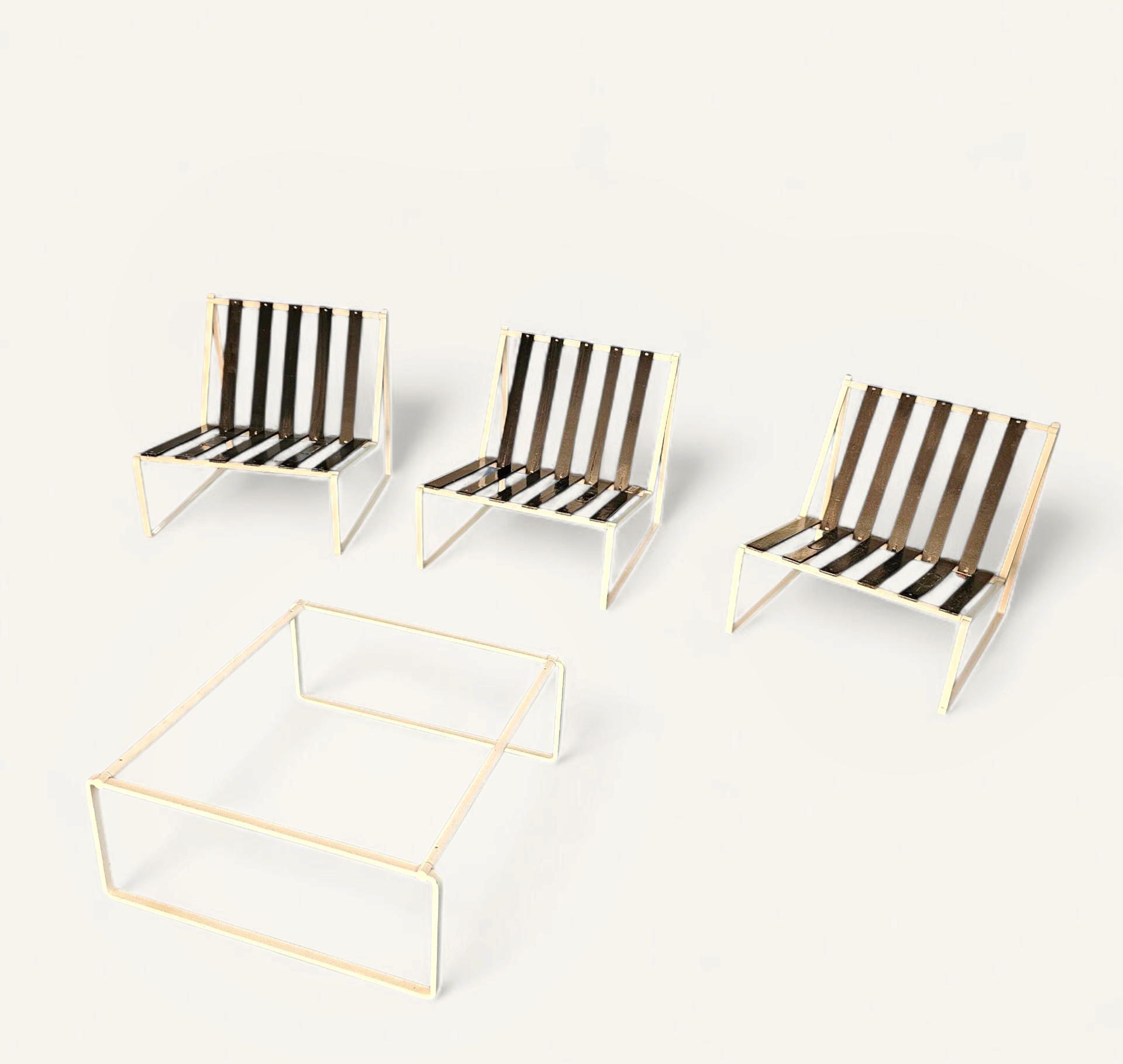 Kho Liang Ie 024 set lounge chairs / coffee table /Artifort 1962 / inside - outside use