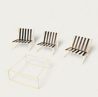Kho Liang Ie 024 set lounge chairs / coffee table /Artifort 1962 / inside - outside use