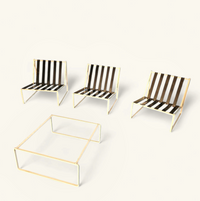 Kho Liang Ie 024 set lounge chairs / coffee table /Artifort 1962 / inside - outside use