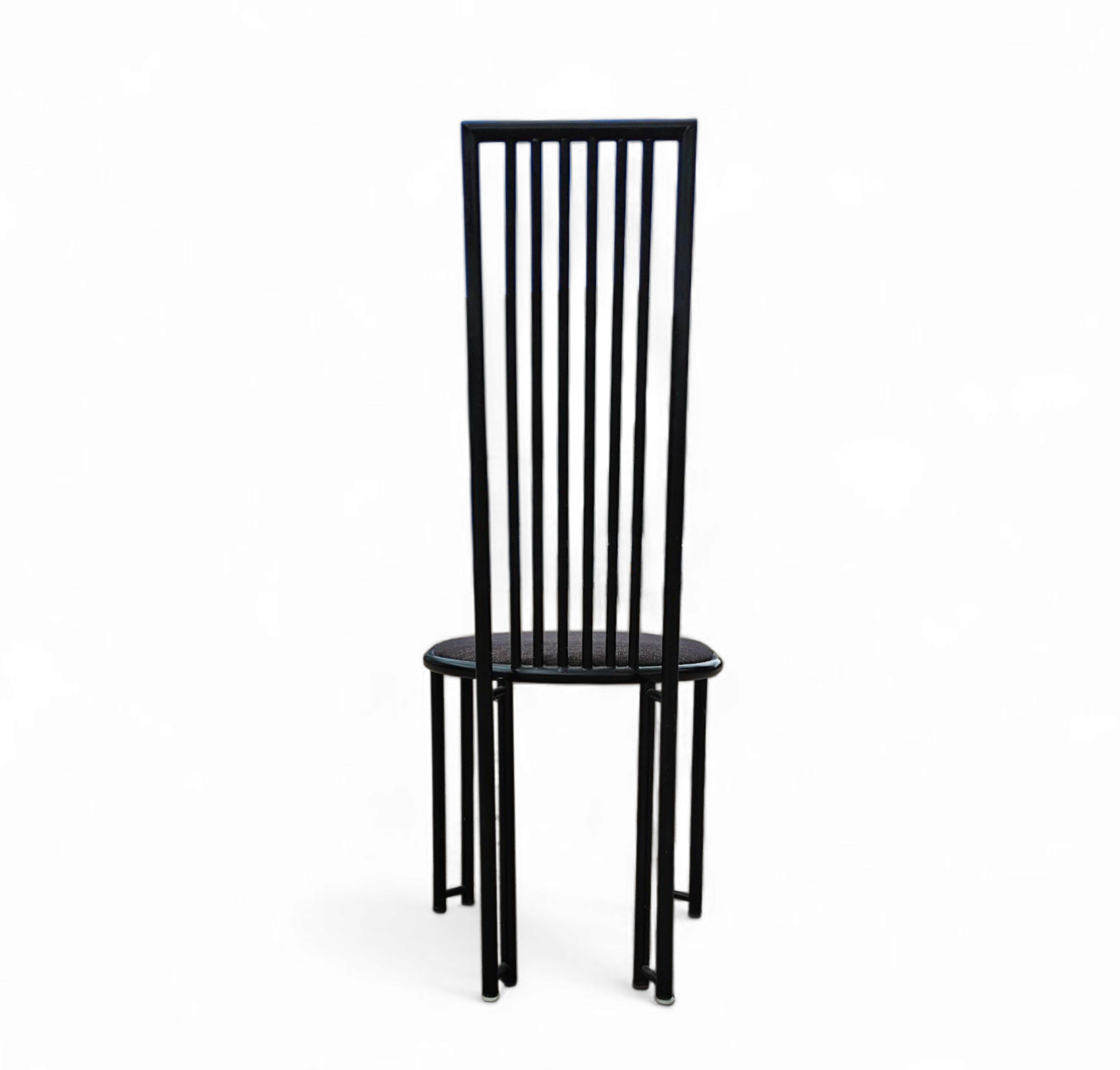 4 x Postmodern chair / metal frame / 1980s