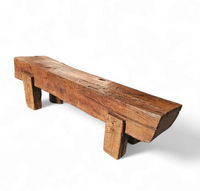 Brutalist /oak coffee / side table / 1960s /