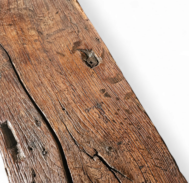 Brutalist /oak coffee / side table / 1960s /