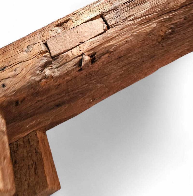 Brutalist /oak coffee / side table / 1960s /