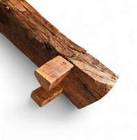 Brutalist /oak coffee / side table / 1960s /