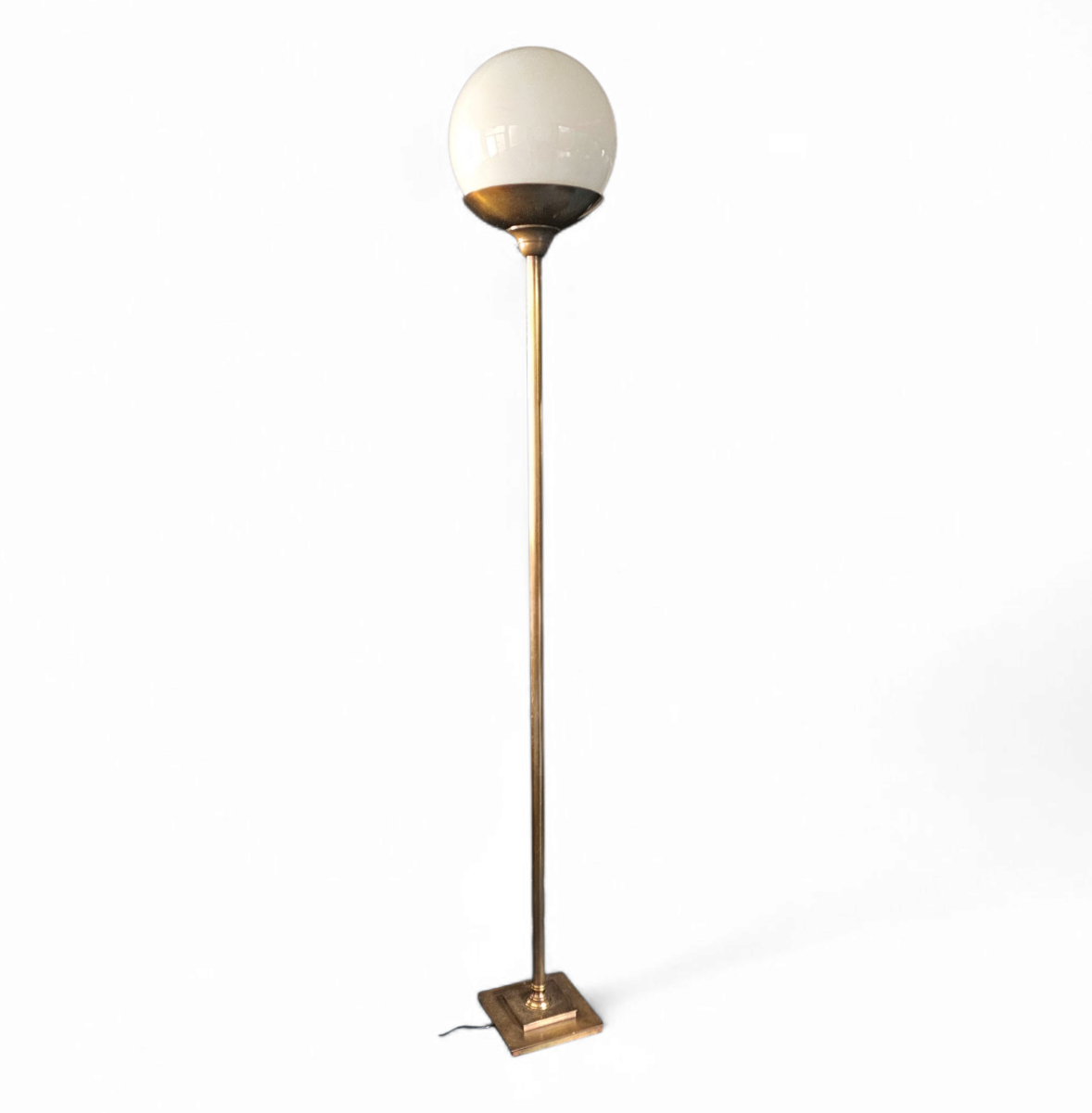 Large / brass floor lamp / 1970s / height 220 cm /