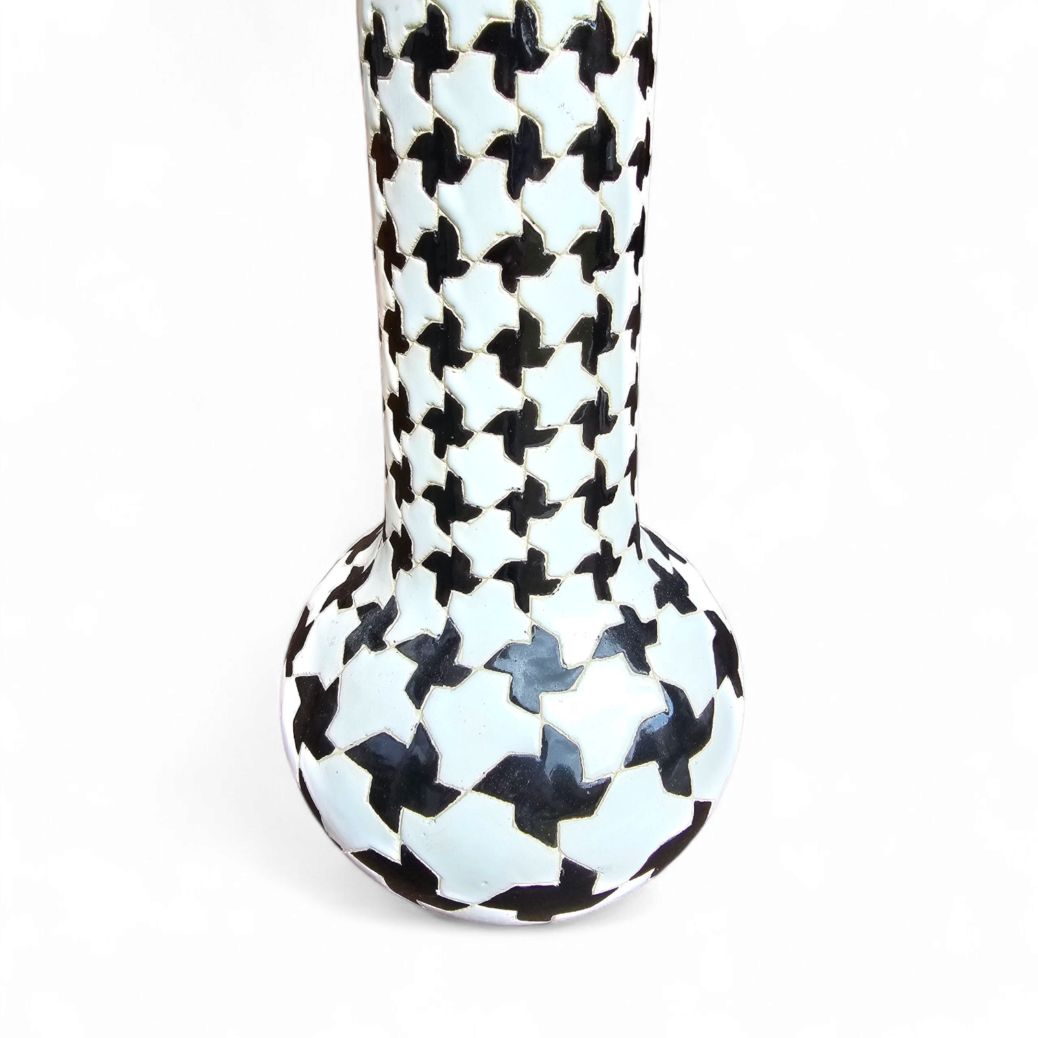 2 x Pied de poule vases / 1980s