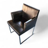 6 x Solo chair S58 by Antonio Citterio for B&B Italia / Black leather