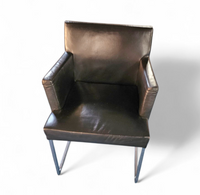6 x Solo chair S58 by Antonio Citterio for B&B Italia / Black leather