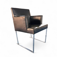 6 x Solo chair S58 by Antonio Citterio for B&B Italia / Black leather