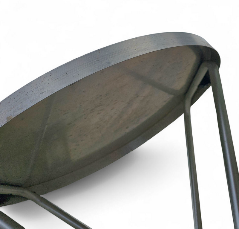 Aluminium standing tables 1970s / Height 111