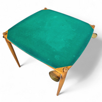 Gio Ponti set / Game Table / 4 x folding chair / 1958 / Fratelli Reguitti / Folding chairs Eden / Gio Ponti by Stol Kamnik