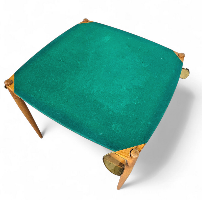 Gio Ponti set / Game Table / 4 x folding chair / 1958 / Fratelli Reguitti / Folding chairs Eden / Gio Ponti by Stol Kamnik