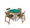 Gio Ponti set / Game Table / 4 x folding chair / 1958 / Fratelli Reguitti / Folding chairs Eden / Gio Ponti by Stol Kamnik