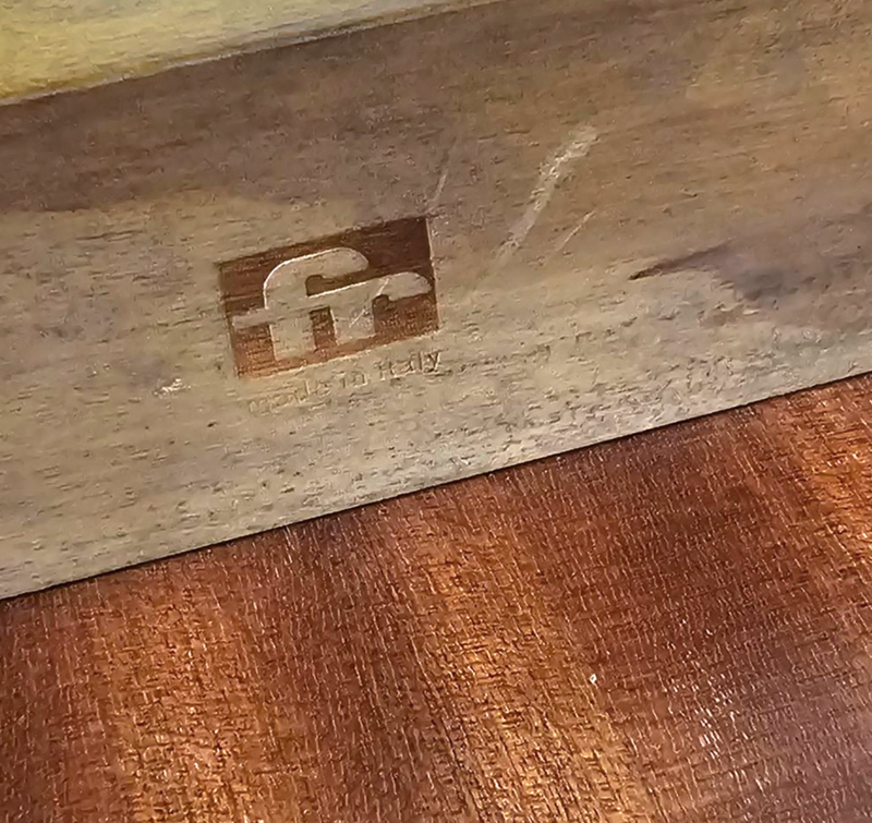 Gio Ponti set / Game Table / 4 x folding chair / 1958 / Fratelli Reguitti / Folding chairs Eden / Gio Ponti by Stol Kamnik