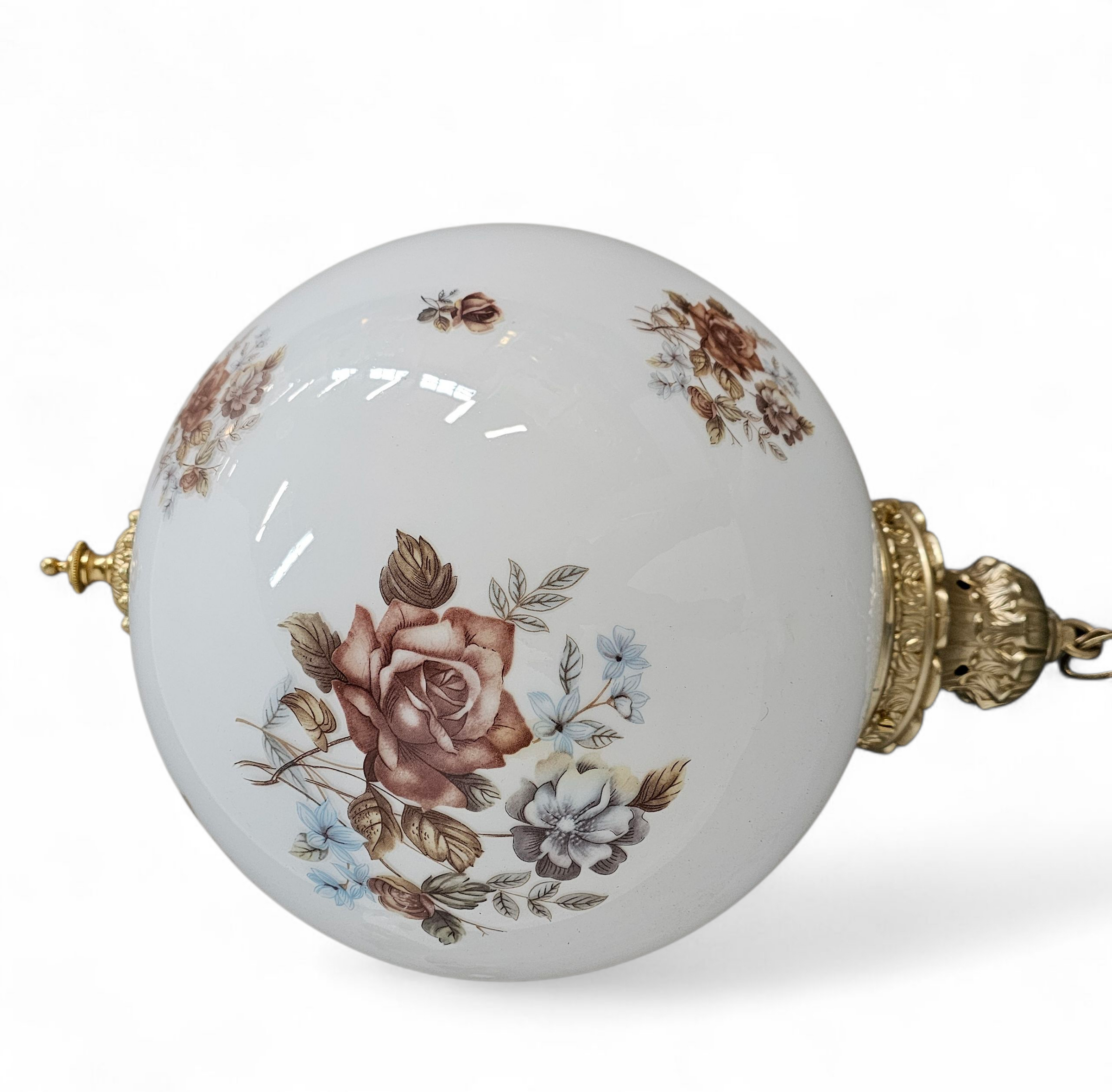 Hall lamps / Louis XV style / Belgium Glass/brass 1970