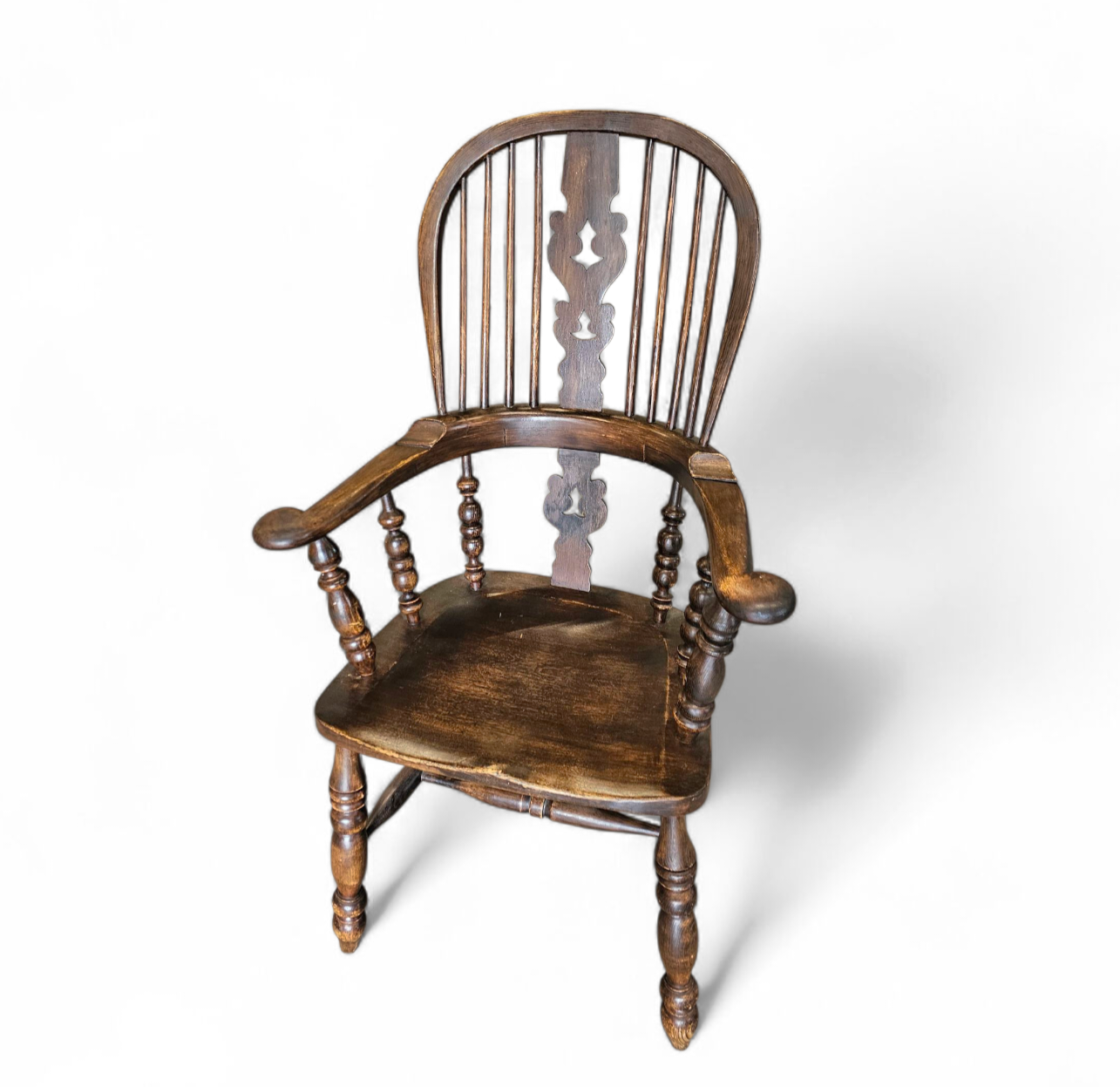 A large Yorkshire Broadarm Windsor armchair