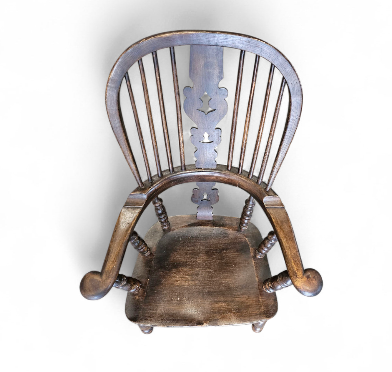 A large Yorkshire Broadarm Windsor armchair