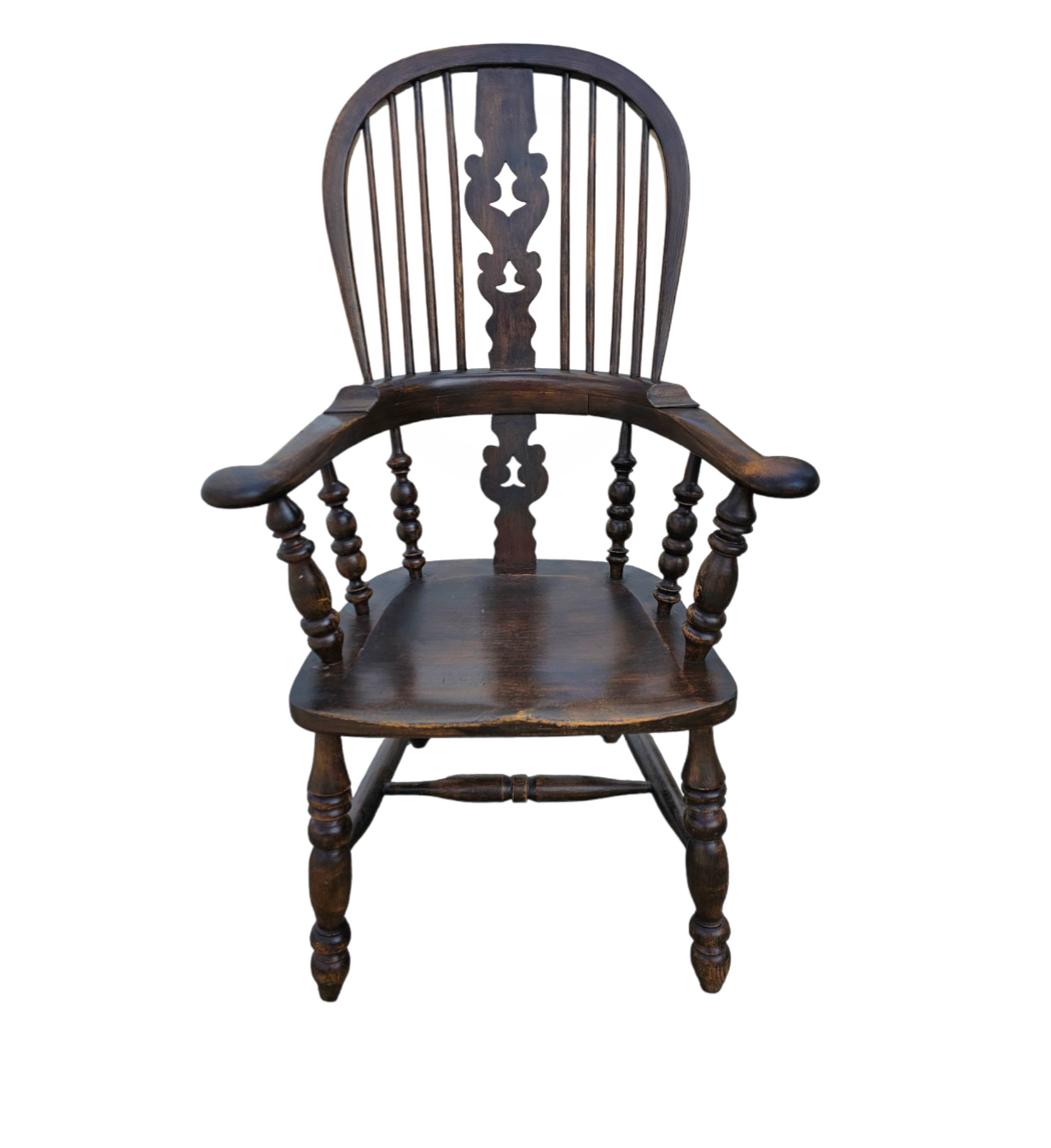 A large Yorkshire Broadarm Windsor armchair