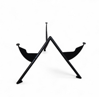 Philippe Starck / 1984 for François Mitterrand’s private office / President M / black dining table frame / Baleri