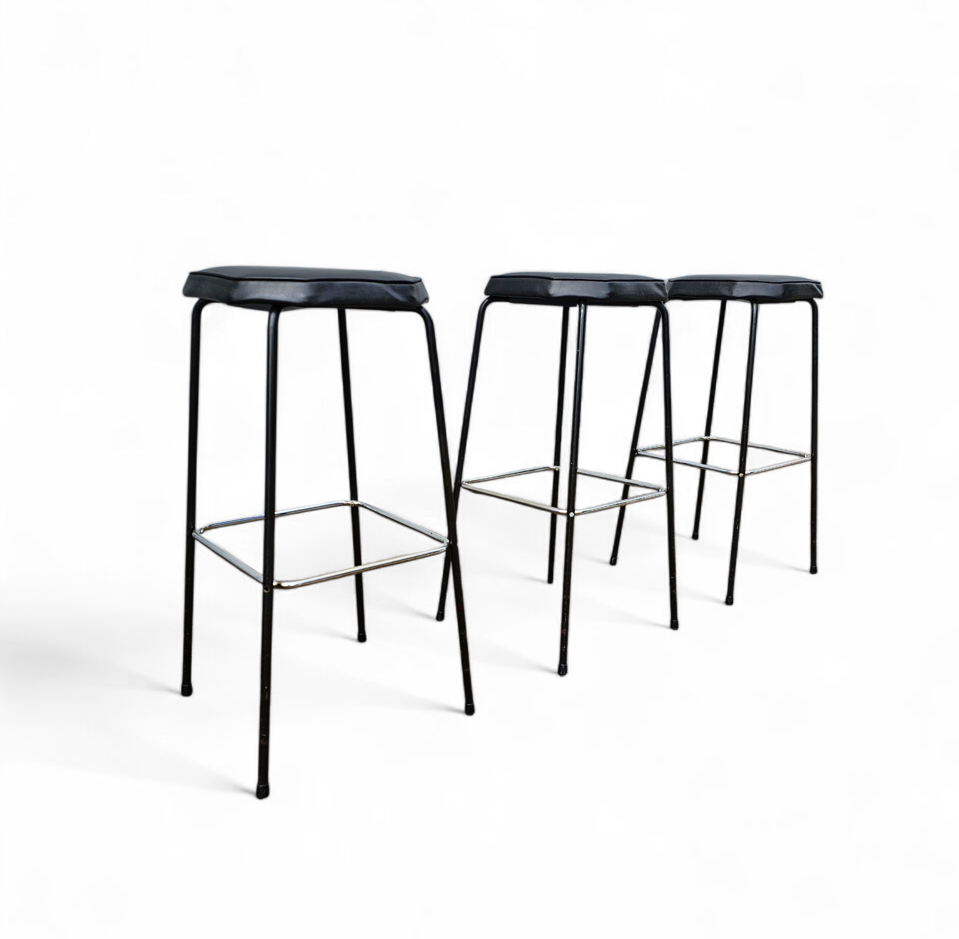 Set of 3 model AP 2R bar stools by Hein Salomonson for AP Originals / 1960s